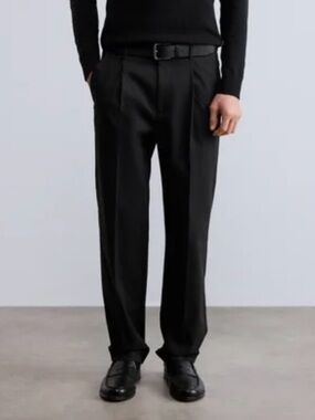 Calvin Klein SLIM SUIT trousers Dress Pants perfect black Men’s Size 33”W x 30”L